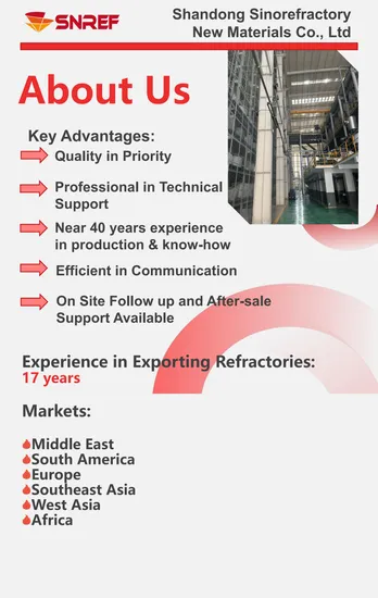 Snref Unshaped Refractory High Strength Calcium Aluminate Castables for Kiln Furnace 