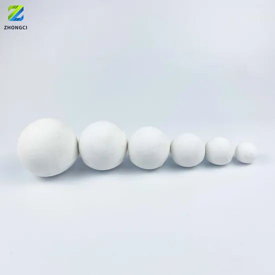Zhongci High Strength High Alumina Refractory Ceramic Ball for Hot Blast Furnace 